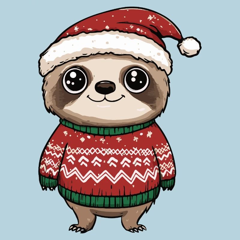 Faultier Weihnachten