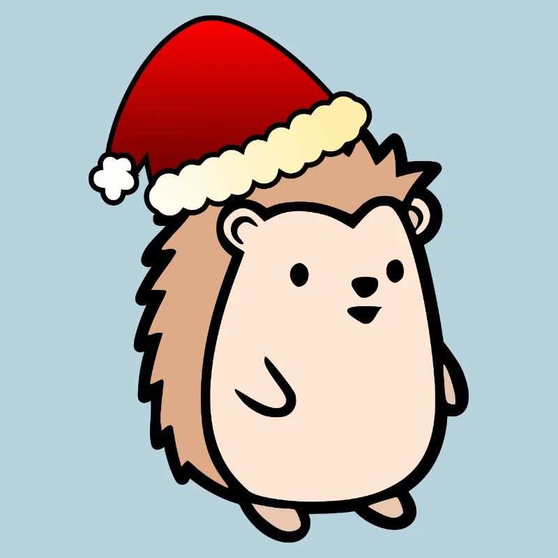 Weihnachtsmann Weihnachten Igel