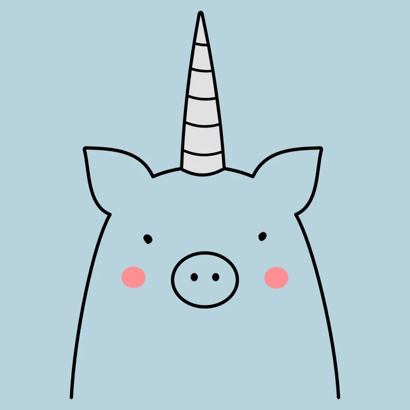 witziges Schwein Einhorn Sau Geschenkidee