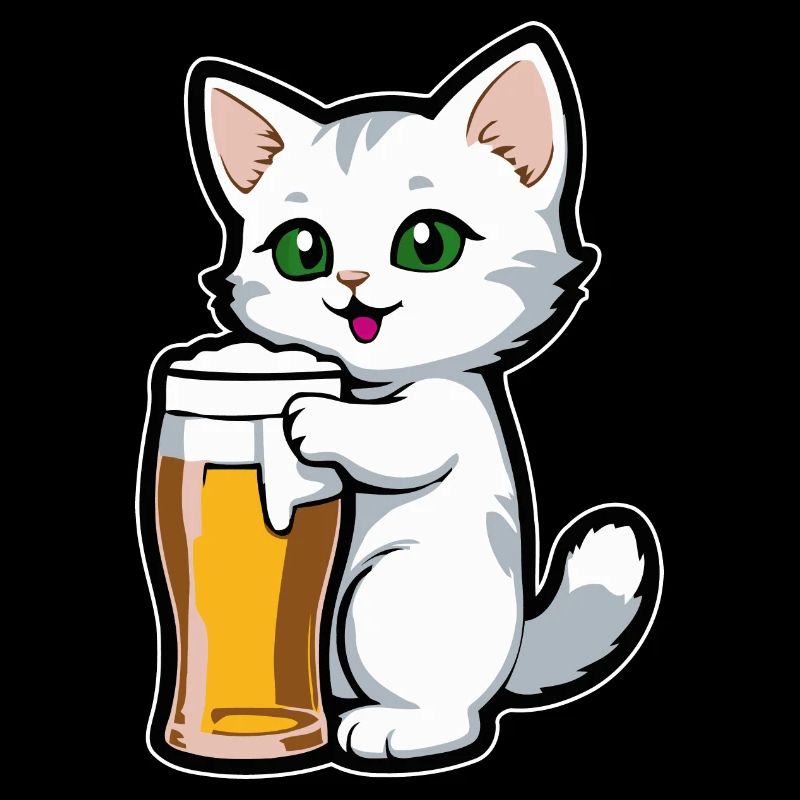 Chat à la bière