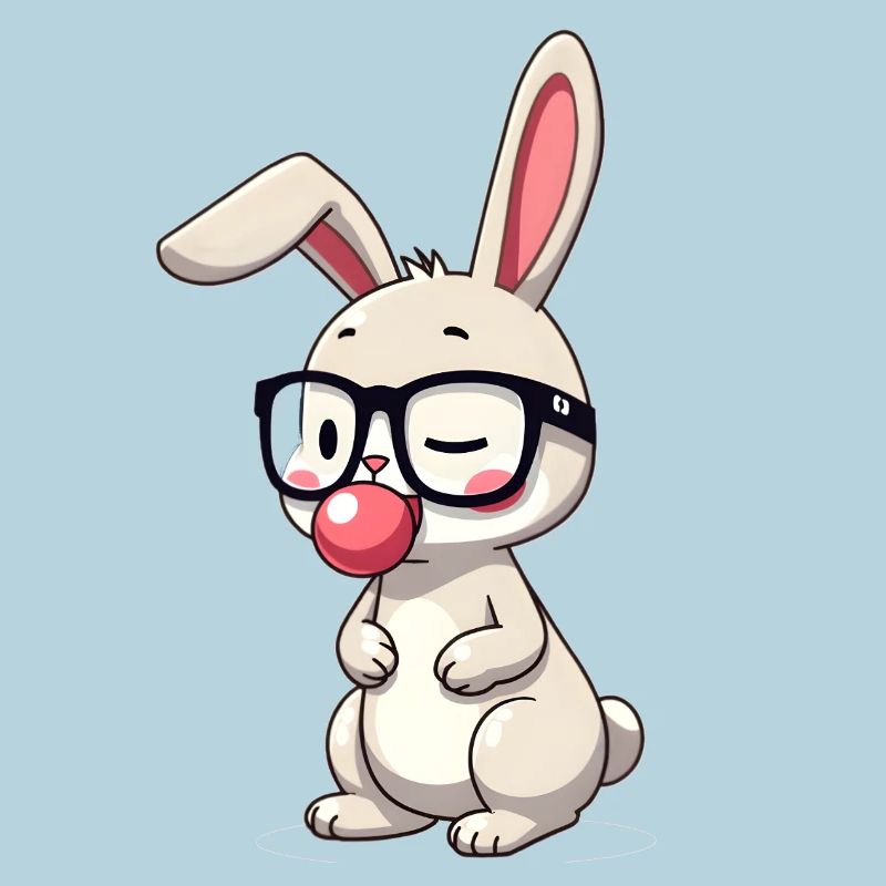 Rabbit chewing gum