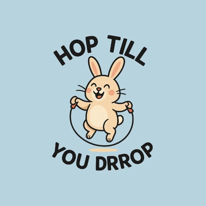 Conception de saut de lapin joyeux