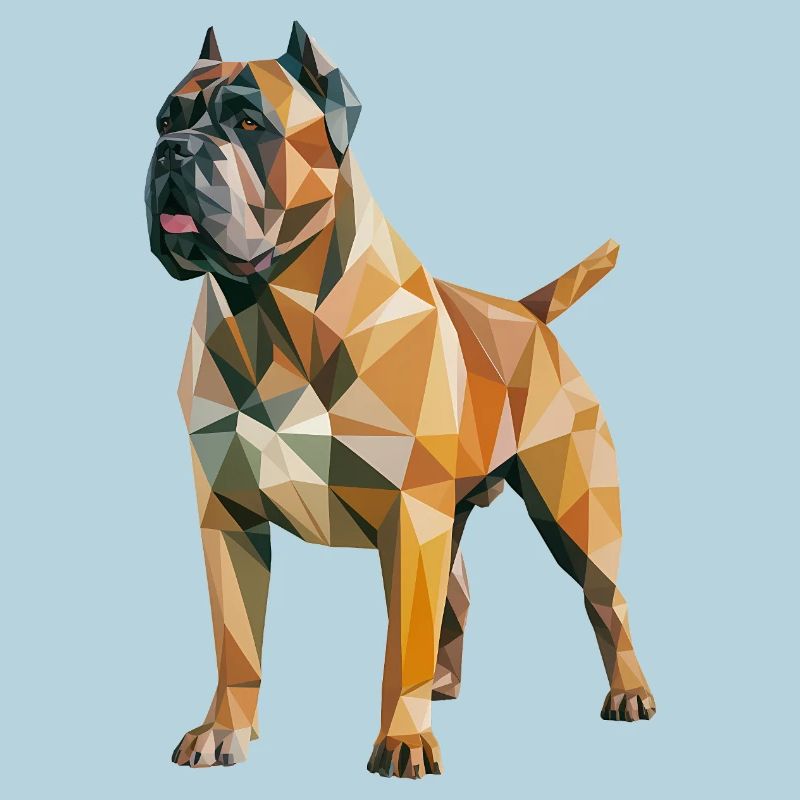 Mastiff - Cooles Low-Poly-Logo