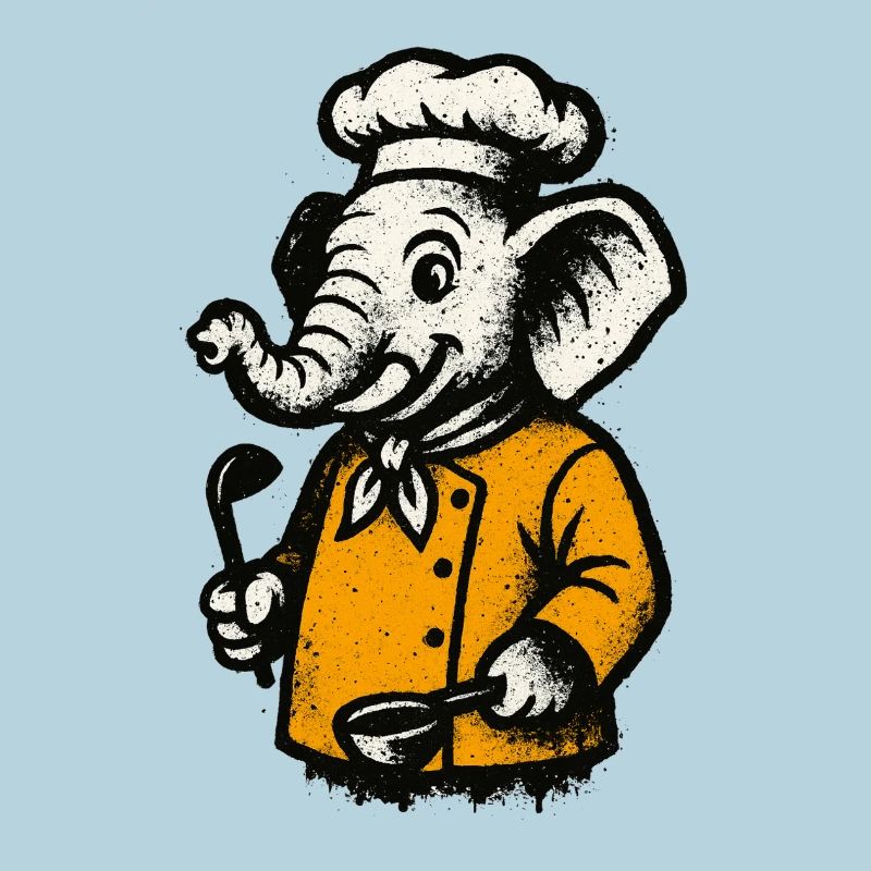 Cuisinier Chef Éléphant