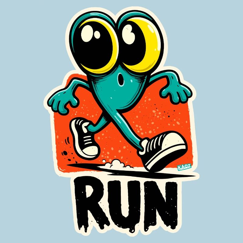 Run Frog Pop Art
