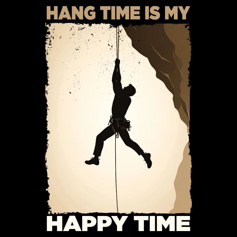 Conception de motivation pour grimpeur suspendu