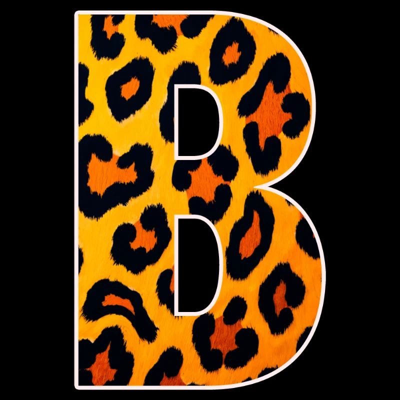 Monogramme LeopardB en look léopard