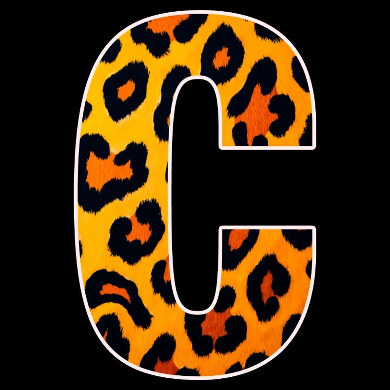 Leopard_Buchstabenmuster_ _C