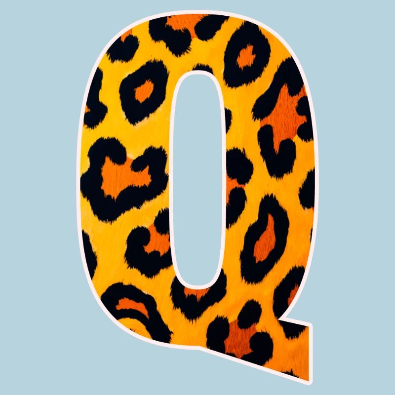 Leopard_Buchstabenmuster_ _Q