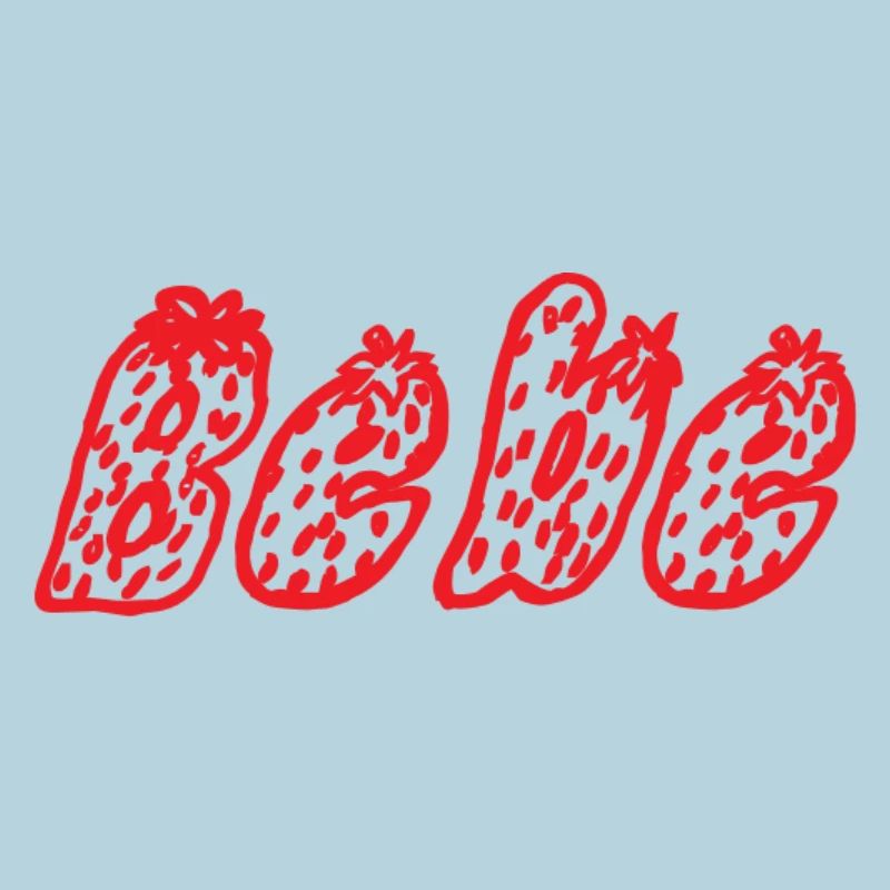 Bebe Abstract Red Pixel Art