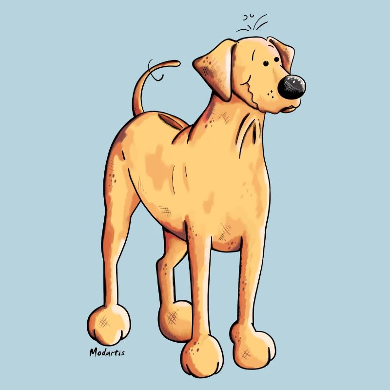 Souriant Rhodesian Ridgeback