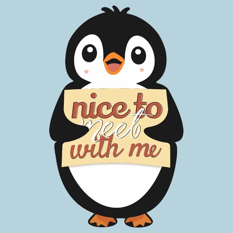 Pingouin avec Sympa de me rencontrer