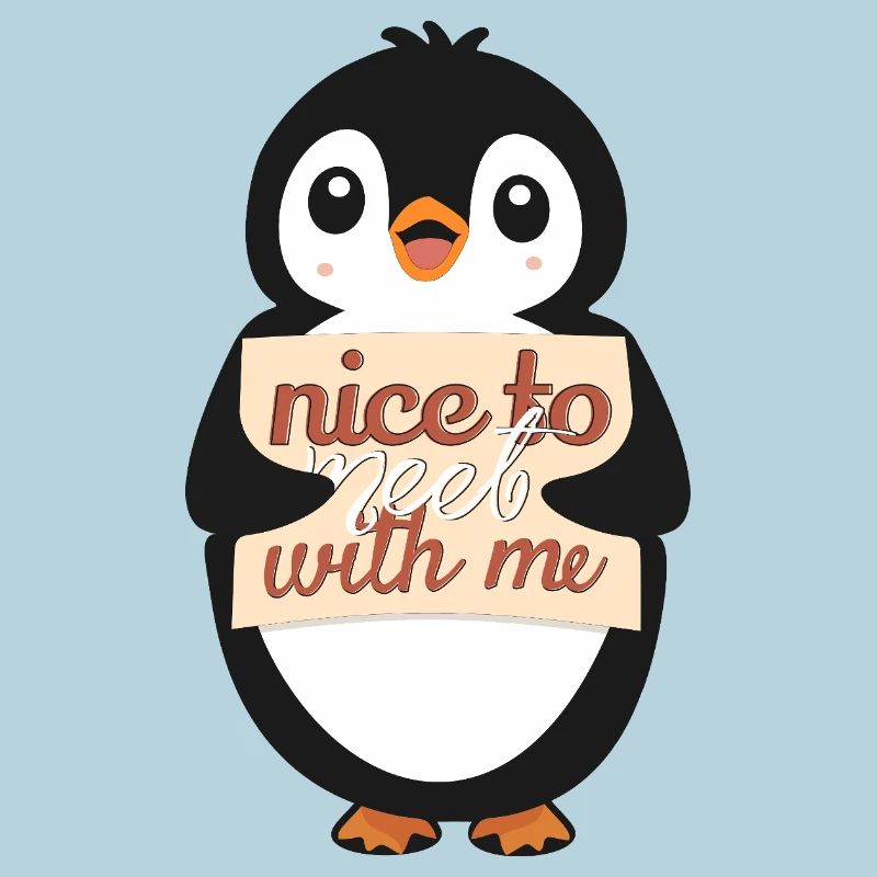 Ravi de me rencontrer - Signe Pingouin