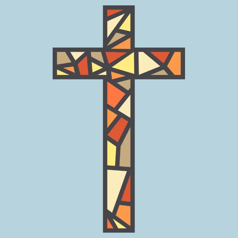 Croix en vitrail