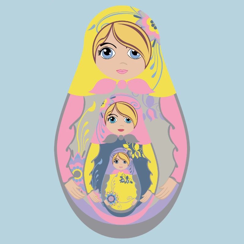 Nesting Matryoshka Doll Design