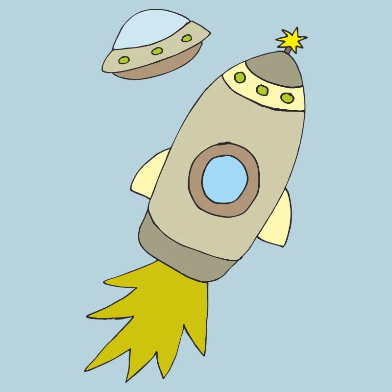 Space rocket with luminous propulsion