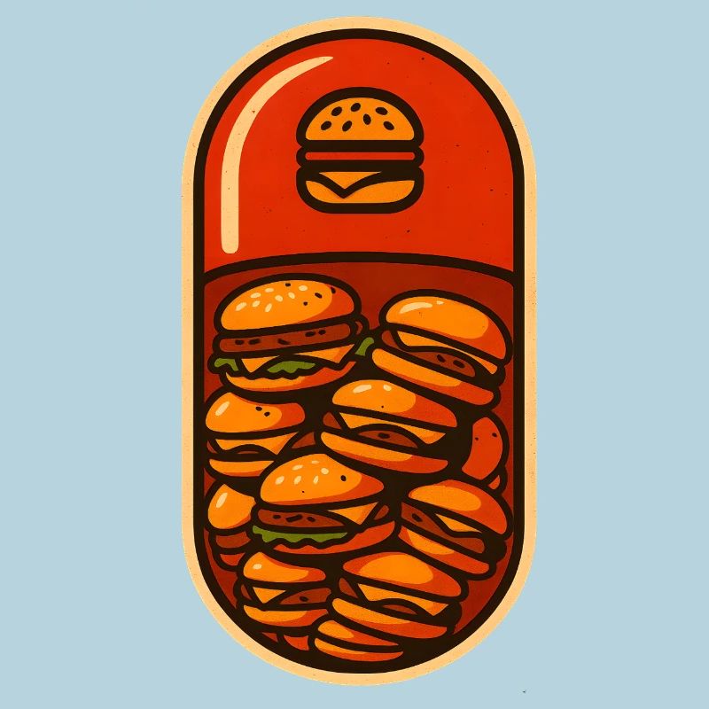 Lustiges Hamburger Stack Lover Design