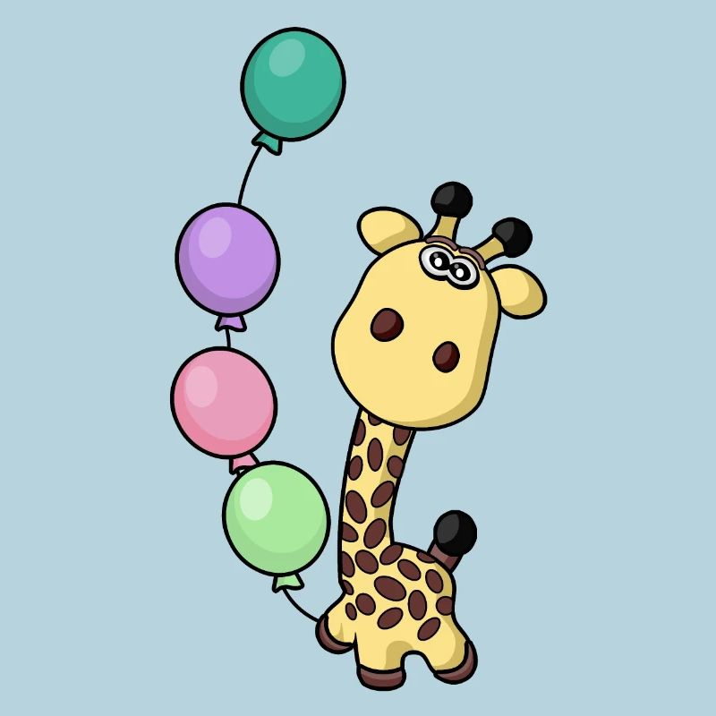 fête de naissance heureuse - girafe de naissance