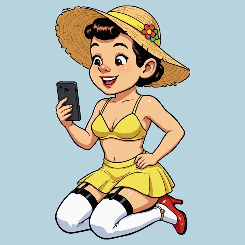 Influenceuse joyeuse