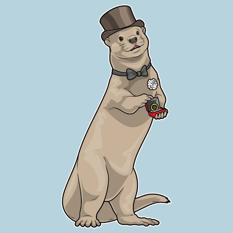 Otter Bräutigam Ehering Hochzeit