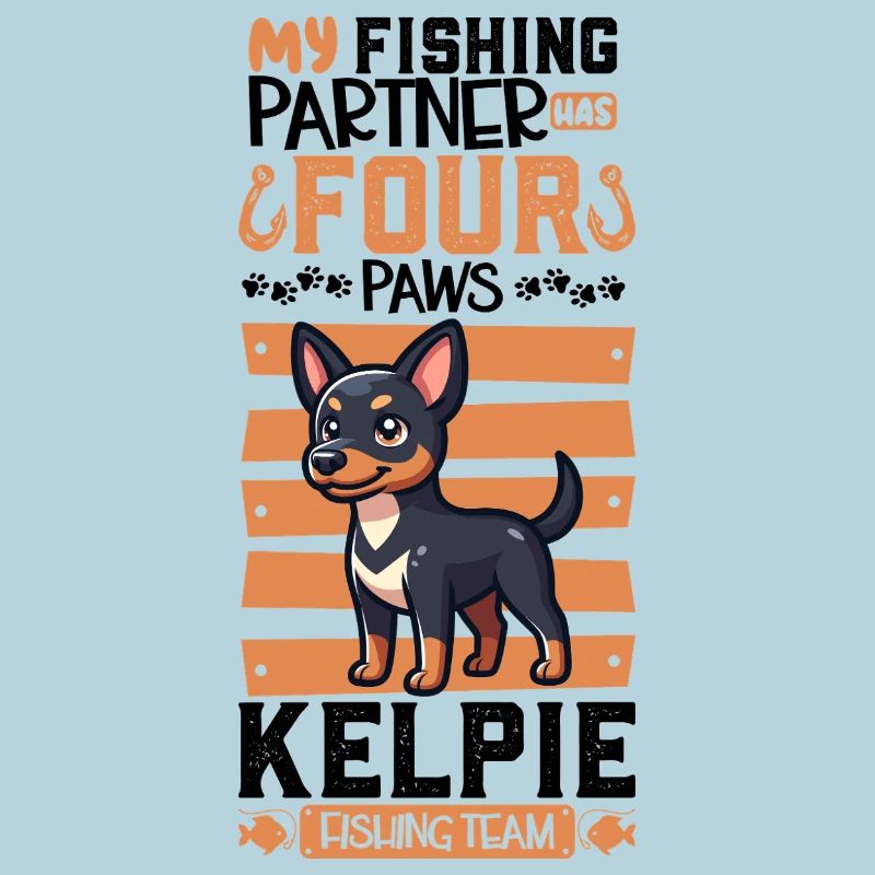 Pêche et Kelpie australien