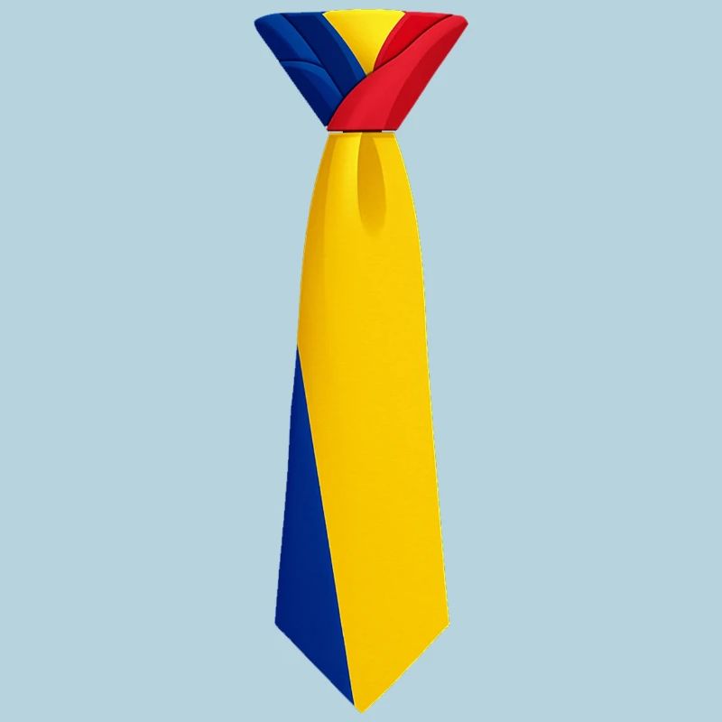 Cravate roumanie – Conception du drapeau