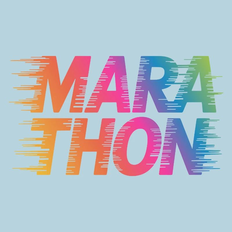 Couleurs du sprint en gradient marathon