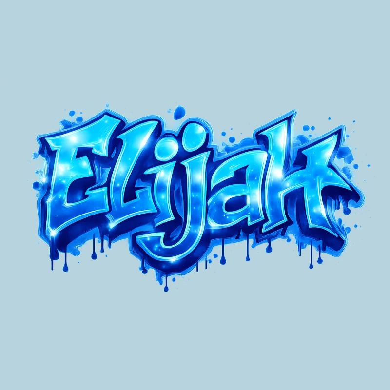 ELIJAH GRAFFITI NAME FOR PERFECT GIFT PRINTABLE 