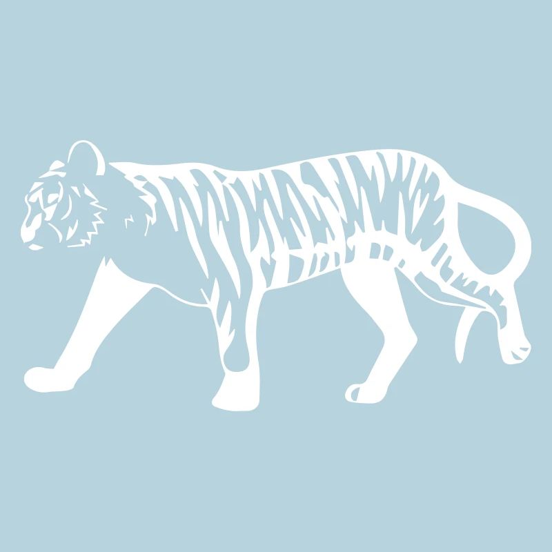 Stilisierter Tiger mit Tiermuster
