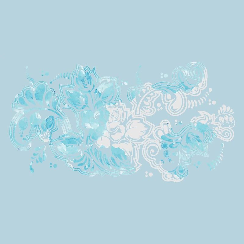 Blauer Blumen-Muster
