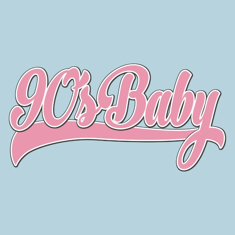 90s Baby Pink Retro Script