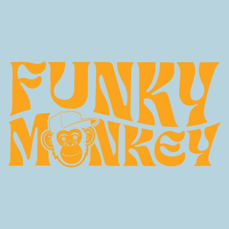 Funky Monkey Retro Typography