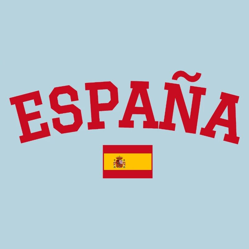 Spanien Flagge Design Rot