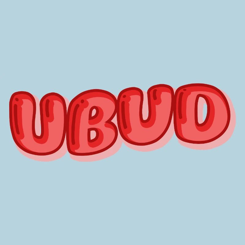 Ubud Bubble Font Design