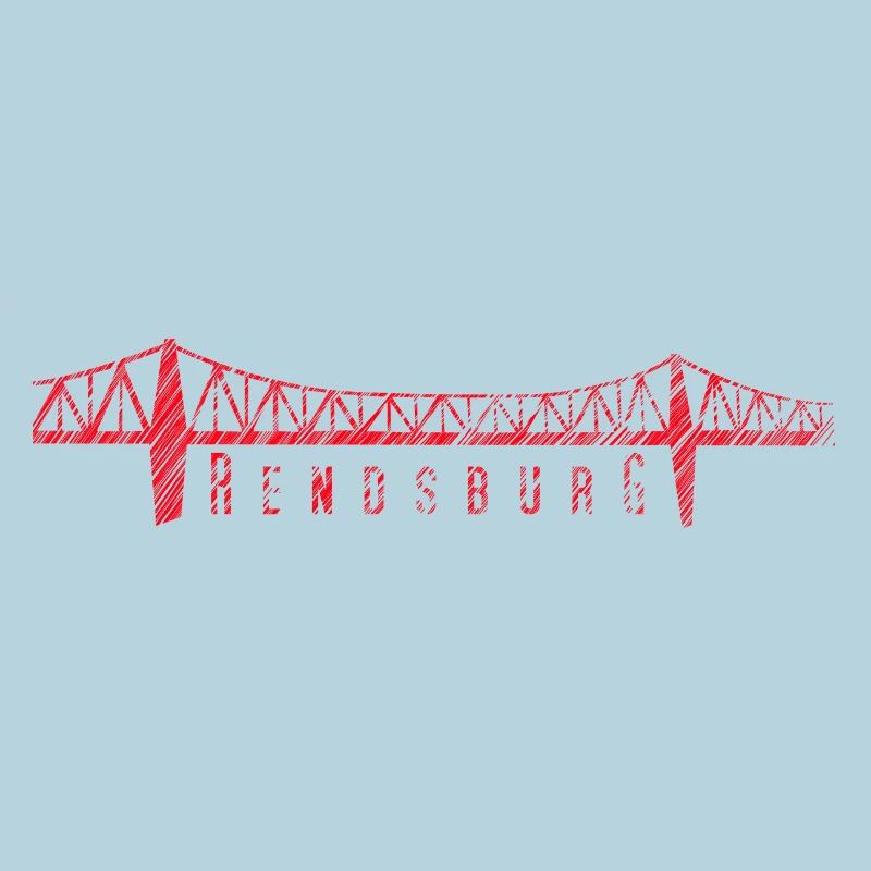 Rendsburg High Bridge – Typography Scribble Design