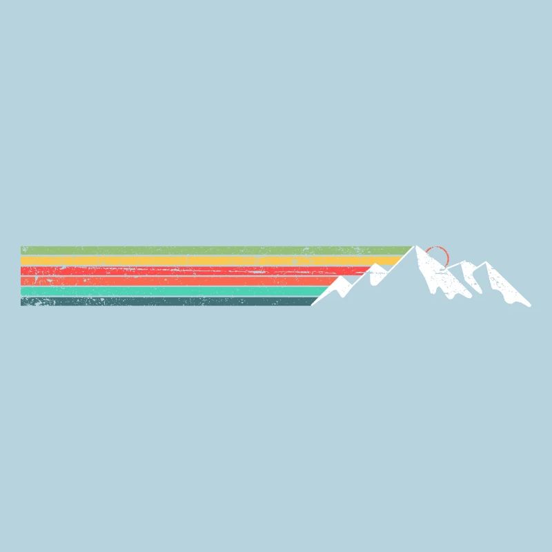Mountain Ridge Rayures arc-en-ciel