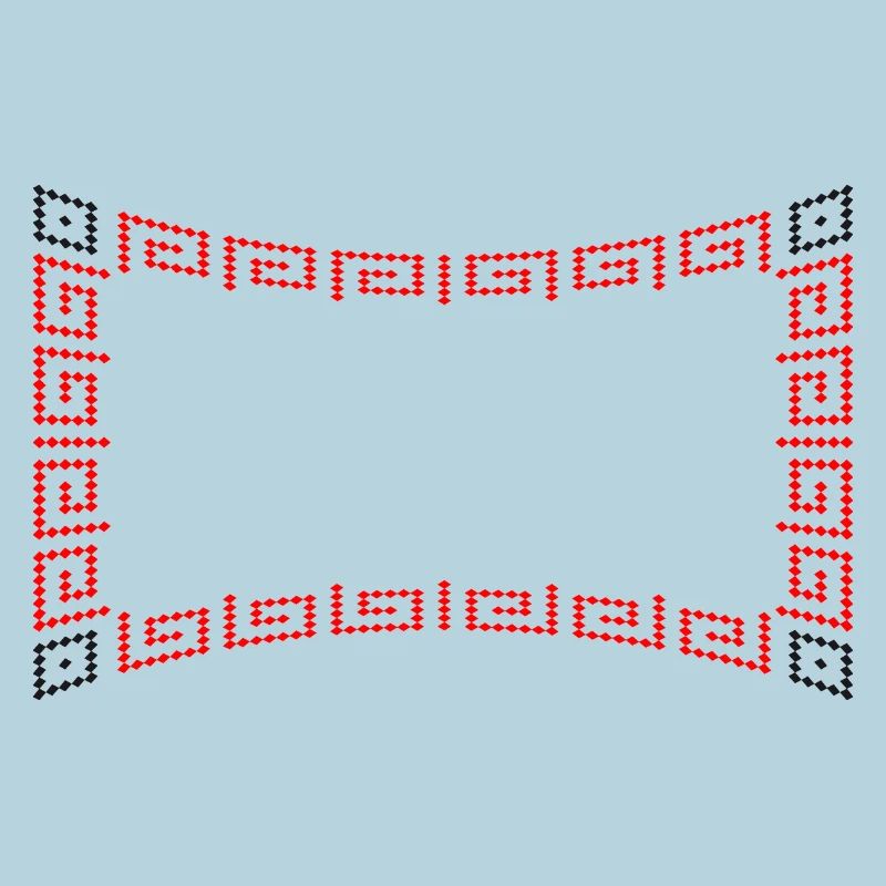 Motif de cadre rouge