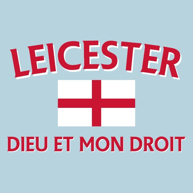 Leicester Angleterre Drapeau et devise