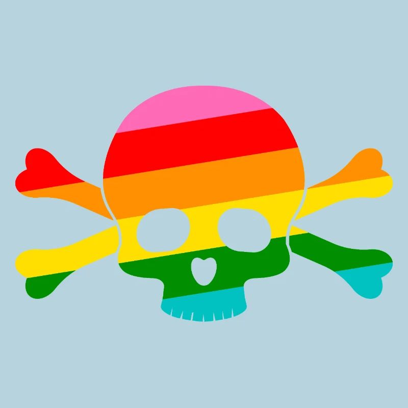 Rainbow Skull