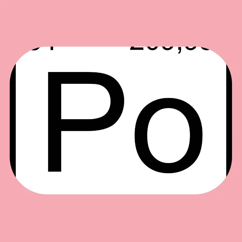 Tableau de la période de conception des éléments Po en polonium