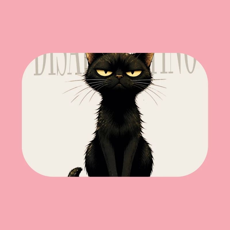 DISAPPOINTING Sarcastic Black Cat Design