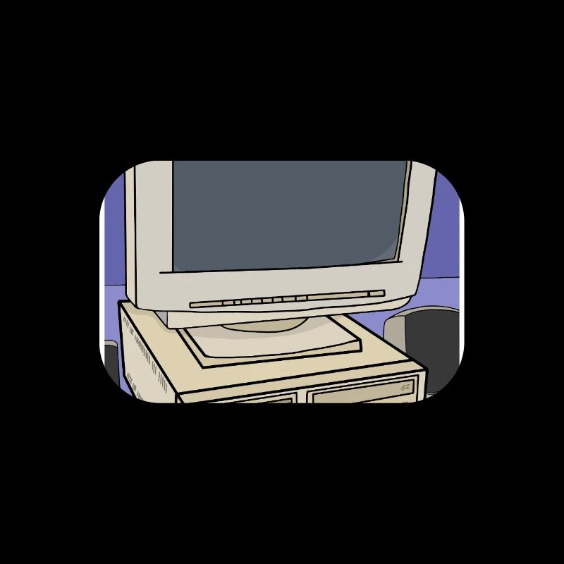 Retro-Computer-Desktop-Einrichtung