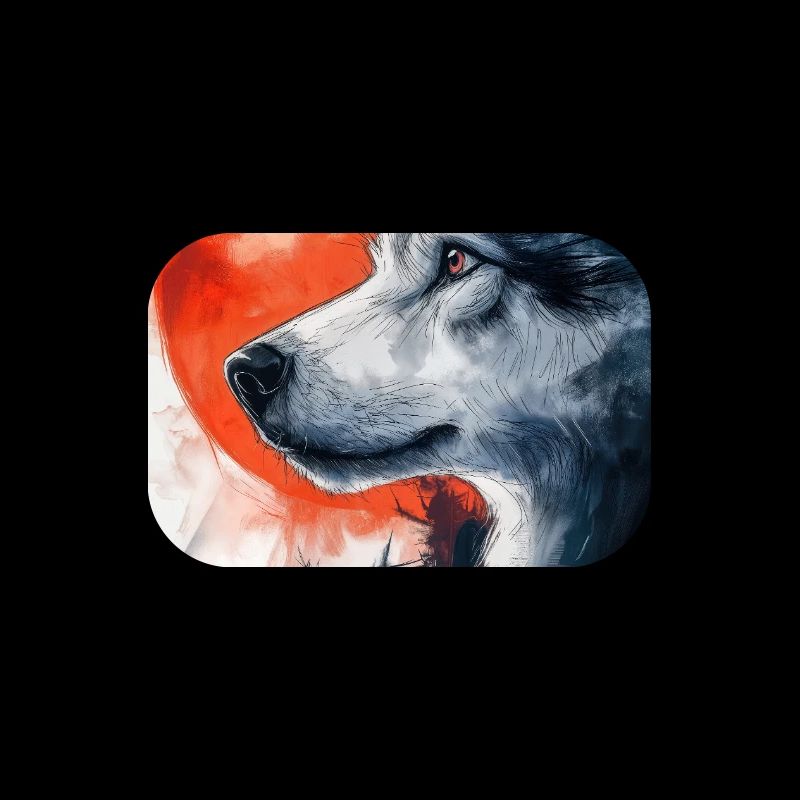 Illustration eines Wolfes