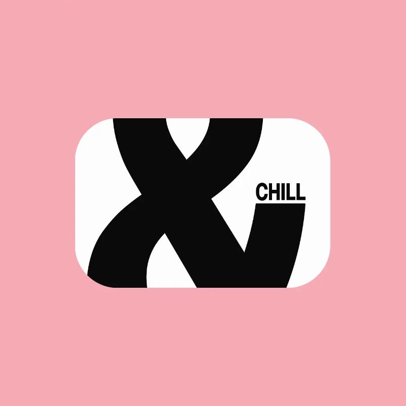 & Chill Typography Minimal Design