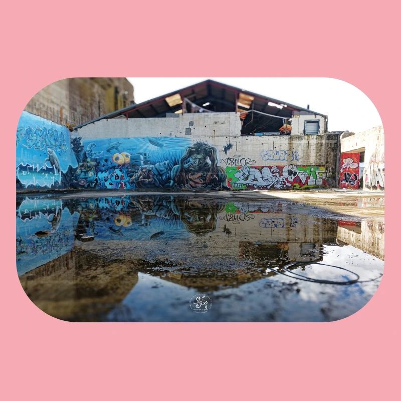 Urban Reflections – Blue Graffiti