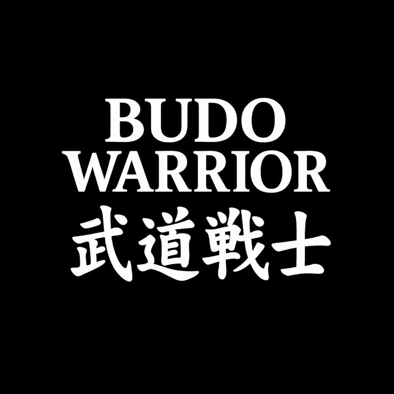 Budo-Krieger-Kampfkunst-Emblem
