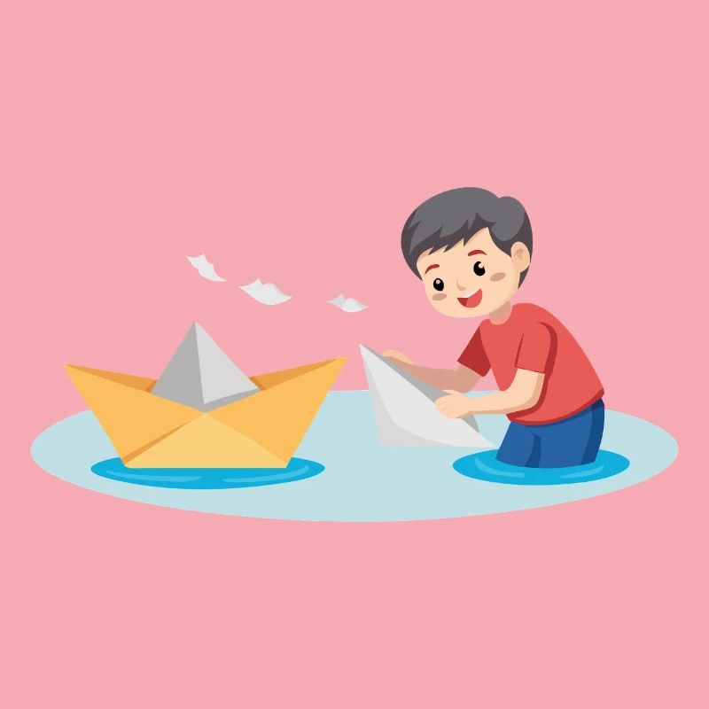 Papierboot spielen