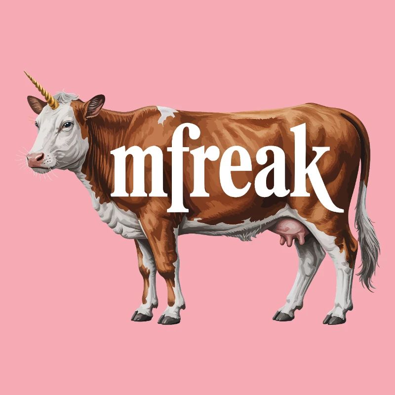 Typographie de vache étrange Tee