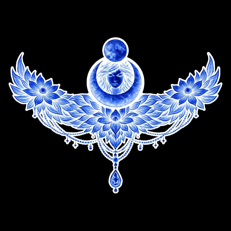 Blue winged moon