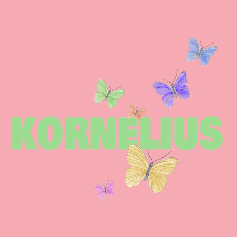 Cornelius avec des papillons